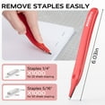 thumbnail image 6 of Effortless Heavy Duty Desktop Stapler, 40 Sheet Capacity, 1-Finger Press Stapling, Ergonomic & Easy to Load, Includes 2000 Staples and Magnetic Staple Remover, Red, 6 of 9