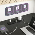 thumbnail image 4 of Romorgniz Gaming Desk Computer Desk with LED Lights & Power Outlet Reversible l Shaped Desk with 3 Drawers 48"L Office Desk with Monitor Stand for Gaming Room,Home Office,Bedroom,Black, 4 of 8