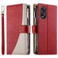 thumbnail image 1 of Funda cartera GANGXUN para OPPO A18/A38 , cuero PU con tarjetero, cremallera, correa de mano, soporte y protección 419°, 1 of 6