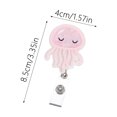 thumbnail image 3 of Retractable Badge Holder for Healthcare Staff Portable Nursing ID Card Reel with Acrylic Design, 3 of 7