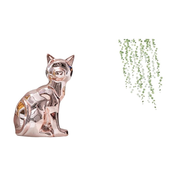 Figura de escritorio,Estante de estatua de gato para escritorio,oficina,decoración del hogar,Figura decorativa de cerámica para escritorio,decoración del hogar,Adhesivo de pared,Pegatinas de