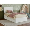 thumbnail image 3 of AFI Casanova Twin Solid Wood Platform Bed with Panel Footboard and Storage Drawers, White, 3 of 15