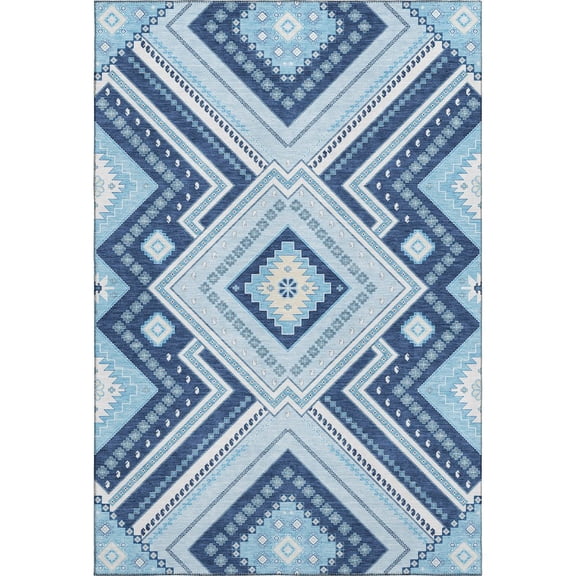 Dalyn Rugs Premium Machine Washable Mayfield AMF1010 Navy 3' x 5' Rug