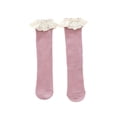 thumbnail image 2 of Baby Girls Socks Kids Knee High Socks Lace Cotton Midi Stockings, 2 of 7