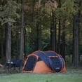 thumbnail image 5 of 5-8 Person Pop-Up Camping Boat Tent Black + Orange for camping, 5 of 9