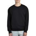 thumbnail image 2 of JERZEES NuBlend Crewneck Sweatshirt for Men and Women Black Color | Long Sleeve Pullover 8oz, 50/50 Cotton/Polyester Fleece Sweatshirt Size S, Pack of 2, 2 of 6