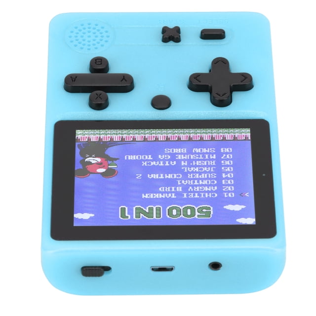 Mini consola de juegos, consola de juegos portátil, consola de juegos retro recargable, consola de juegos portátil, rendimiento impulsado
