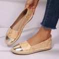 thumbnail image 6 of Rexoro Women Loafers Flats Cap Toe Woven Trim Comfort Slip On Women Shoes, 6 of 10