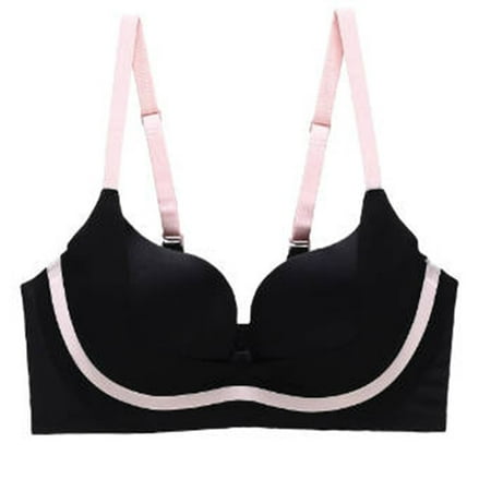 eileial Women s Bra  Passion for Comfort Full-Coverage Underwire Bra  Seamless Cups(Black L)