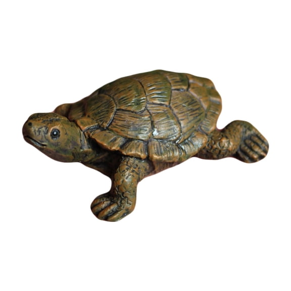 PPKVUFD Small Sea Turtle Figurine, Mini Sea Turtle Fairy Garden Accessoriesfor Fish Tank Decoration, Planter, Micro Landscape, Fairy Garden Decor, Cake Toppers, Fish Tank Decoration