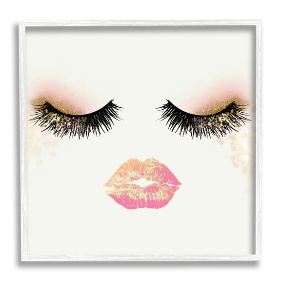 Stupell Industries Babe Face Sparkling Glamorous Fashion Mascara Makeup ,12 x 12, Design by Ziwei Li