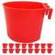 thumbnail image 1 of ColoMX Alimentador de pájaros para mascotas, alimentador de agua de plástico, tazón de comida para gallo, alimentador de loros y pájaros, 30 Uds., 1 of 7