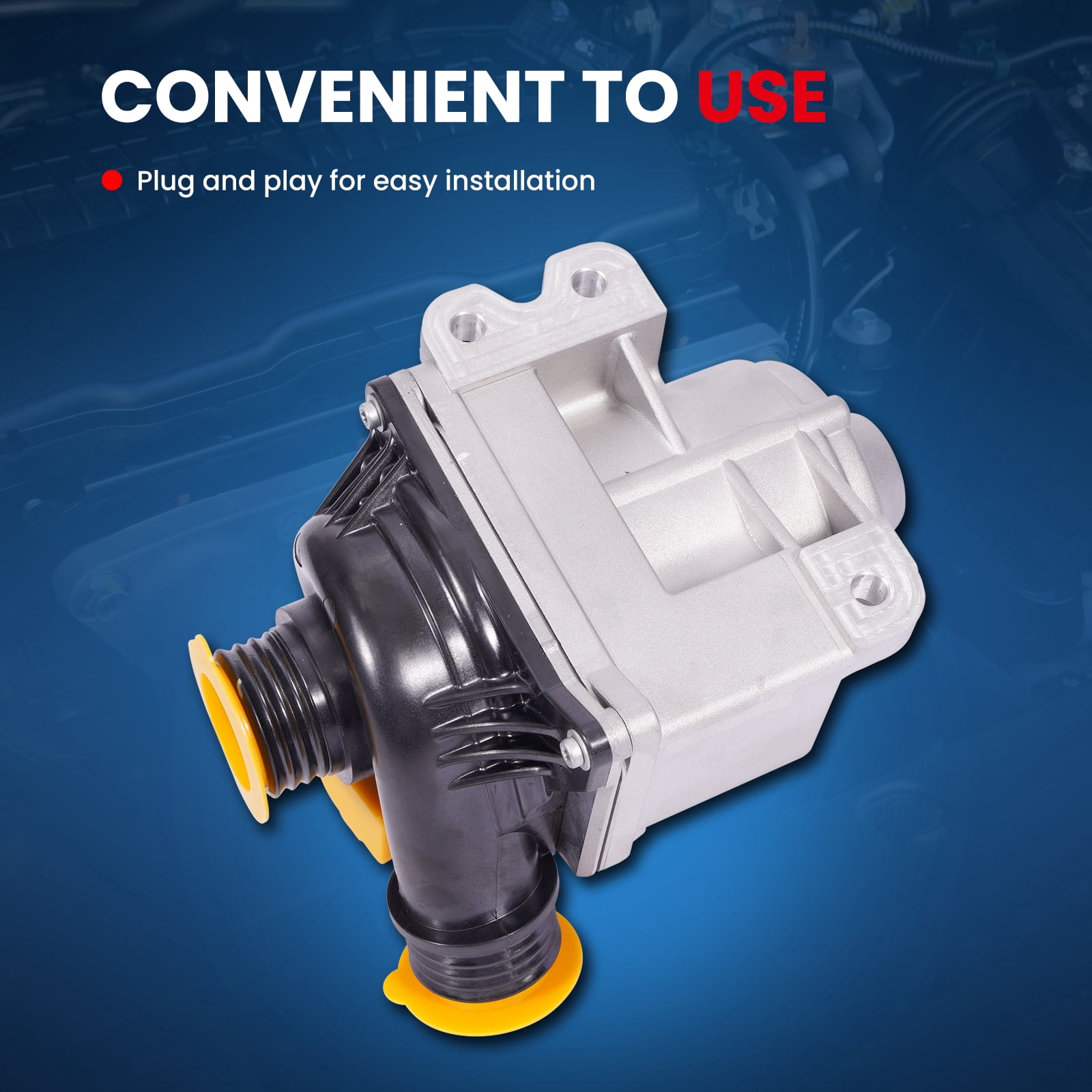 MOCA AUTOPARTS 115-2270 Engine Water Pump Fit for 2015-2018 BMW X4 3.0L & 2011-2017 BMW X3 3.0L & 2012-2017 BMW 640i 3.0L & 2013-2017 BMW 640i Gran Coupe 3.0L