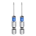 thumbnail image 1 of Uxcell 2pcs #00 Punta de Destornillador Phillips de Impacto PH00 Vástago Hexagonal de 1/4", 1 of 6