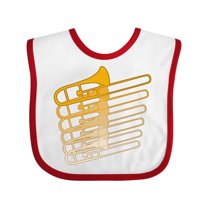 Inktastic Trombone Line Boys or Girls Baby Bib