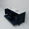 thumbnail image 6 of Jacques 60 in. W x 22 in. D Navy Blue Double Bath Vanity and White Quartz Top, 6 of 9