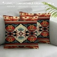 thumbnail image 3 of MLJA Throw Pillow Cover Native Tribal Cultural Patterns Brown Symbolic Iconic Geometric Home Decor Pillowcase Lumbar Pillow Case Cushion Cover for Sofa Couch Bed, 3 of 5