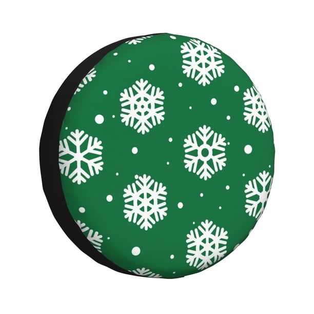 Balery Snowflake Cubiertas para Neumáticos - Protector Resistente para Neumáticos de Camioneta, SUV, Remolque, Camper y RV-14 inch