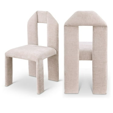 Meridian Furniture Bennett Beige Chenille Fabric Dining Chair (Set of 2)
