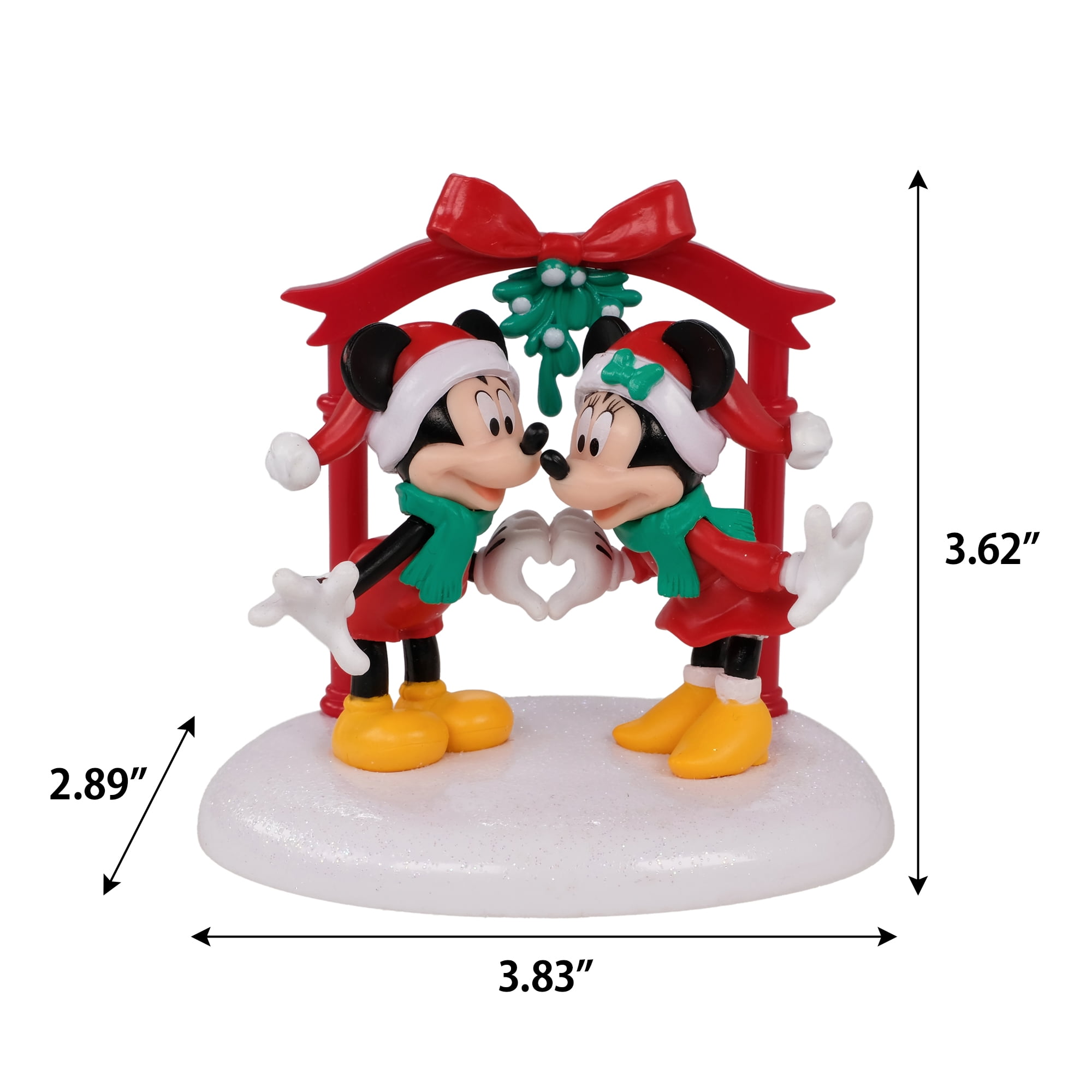 Disney Mickey & Minnie Under the Mistletoe Village Piece