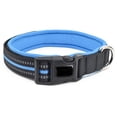 thumbnail image 2 of Walbest Reflective Dog Collar with Safety Locking Buckle, Adjustable Polyester Pet Collars for Puppy Small Medium Large Dogs (Blue, S), 2 of 7