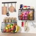 thumbnail image 3 of Frutero Wawocs de 2 niveles, apilable, montado en la pared con tapa, 3 of 8
