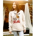 thumbnail image 3 of LazyOne Unisex Sweatshirt for Men and Women, Novelty Crewneck Sweater, Comfortable Outerwear (Follow Dreams, L), 3 of 4