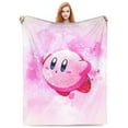 thumbnail image 2 of Kirby Blanket Super Soft Cozy Throw Blanket Fuzzy Comfy Flannel Blanket Warm Plush Blankets For Couch, Sofa, Bed 40"X30", 2 of 6