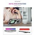 thumbnail image 4 of For Samsung Galaxy Z Flip 6 Case ,Heavy Duty Shockproof Body Phone Cover Built in Metal Rotated Magnetic Ring Holder Kickstand,Dropproof,Dustproof,Dual Layer Military-Grade Drop protection,Silver, 4 of 6