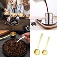 thumbnail image 4 of Juego de cucharadas de café - 1 cucharada (15 ml) y 2 cucharadas (30 ml) de cucharada medidora - Cuchara medidora de café de acero inoxidable y pala - Paquete de 2, 4 of 5