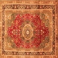 thumbnail image 1 of Ahgly Company Indoor Square Medallion Orange Traditional Area Rugs, 3' Square, 1 of 1