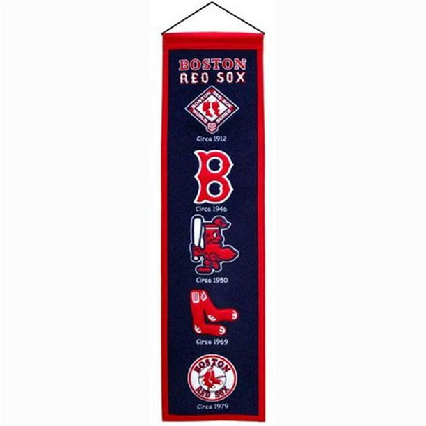 Boston Rouge Sox Laine 8 "x32" Bannière du Patrimoine