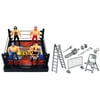 VT X-Treme Action Wrestling Toy Figure Play Set w/ Ring, 4 Toy Figures, Accessories