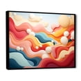thumbnail image 3 of Designart "Colorful Fantasy Mountainscape II" Extra Large Fractal Framed Wall Art - Modern Multicolor Abstract Entryway Framed Wall Art, 3 of 7