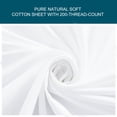 thumbnail image 3 of Unique Bargains 15' Deep Pocket Cotton Fitted Sheet Durable Comfortable Bottom Sheets Full White, 3 of 9