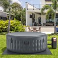 thumbnail image 3 of Costway 4 Personne Gonflable Spa Spa Spa Rond Portable avec 108 Jets de Bulles Gris, 3 of 10