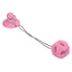 thumbnail image 5 of Ventosa para masticar perros, juguete molar esférico con fugas, campana con ventosa, pelota de cuerda para perros, juguete para perros, color rosa, 5 of 12