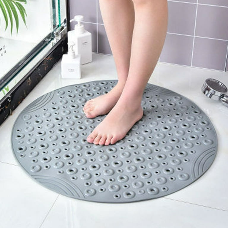 FSYZX Shower Mat Round Bathroom Mat Anti Mold Bath Mats BPA-free