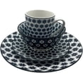 thumbnail image 3 of Royal Haus By Apolo | Vajilla de Cerámica Elegante de 16 Piezas: Taza, Tazon, Plato Ensaladero Y Plato Trinche 3A109 Azul, 3 of 7