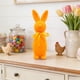 thumbnail image 4 of Decoraciones de Pascua, Adornos de Pascua, Regalos de Pascua Figura de conejo de pie con lazo flocado con temática de Pascua Adornos de espuma, 4 of 7