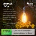thumbnail image 5 of Sunco Lighting 4 Pack ST64 LED Bulb, Dusk-to-Dawn, 7W=60W, 2700K Soft White, Vintage Edison Filament Bulb, 800 LM, E26 base, Outdoor Decorative String Light - UL, Energy Star, 5 of 7