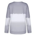 thumbnail image 4 of TIHLMK Sweatshirt Hoodies Women Plus Size Tie-Dye Printed Gradient Pullover Long Sleeve Sweatshirt Top Dark Gray, 4 of 5