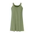 thumbnail image 4 of Robe d'Été Courte de Plage pour Femmes - Couverture de Bikini, Ligne A Sans Manches, T-Shirt Décontracté Mini Robe, Polyester, Tailles P - TTG, 4 of 4