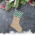 thumbnail image 5 of Christmas Stockings, Linen Burlap Christmas Stockings 17.71 Inch Large Plush Stockings, Xmas Gift Holders Holiday Decorations, 5 of 7