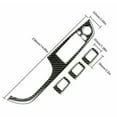 thumbnail image 4 of Carbon Fiber Door Glass Switch Button Cover For Bmw 3 Series E90 2005-2012, 4 of 6