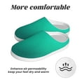 thumbnail image 6 of Fotbe Turquoise Light Blue Pattern Women's Fuzzy Curly Fur Memory Foam Loafer Slippers Indoor Outdoor Slippers Winter Home Shoes-37/38, 6 of 7