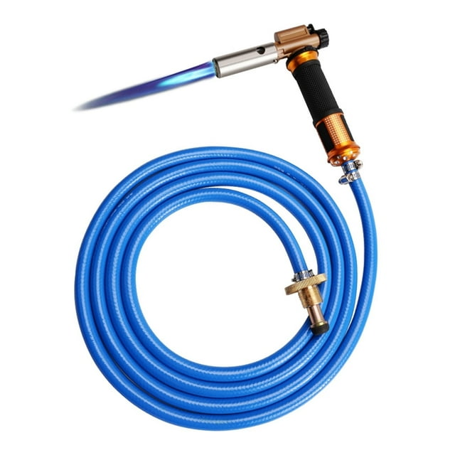 Electronic Ignition Liquefied Gas Welding Torch Kit with 2.5M Hose for Soldering Cooking Brazing Heating Lighting ,Easy to Use