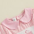 thumbnail image 6 of Cjfdfy Kids Girls Casual Dress, Long Sleeve Dress Plaid Big Sister Embroidery Fall A-line Dress For Casual Daily,Newborn Bodysuit Pink Dress, Fall Winter Baby Girl Clothes, 6 of 9