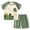 a177-AG, variant on Toddler Boys Spring Summer Clothes 2 Piece Outfits Short Sleeve Crewneck T-Shirt Pattern Print with Shorts Set 2T 3T 4T 5T(12-18 Months,Green)
