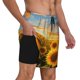 thumbnail image 2 of Fotbe Beautiful Golden Sunflower Field Traje de Baño para Hombre – Shorts de Natación de Secado Rápido con Forro y Bolsillos-3X-Large, 2 of 6